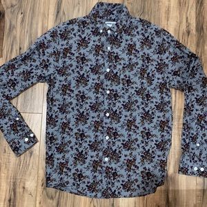 Men’s EXPRESS slim floral button down long sleeve